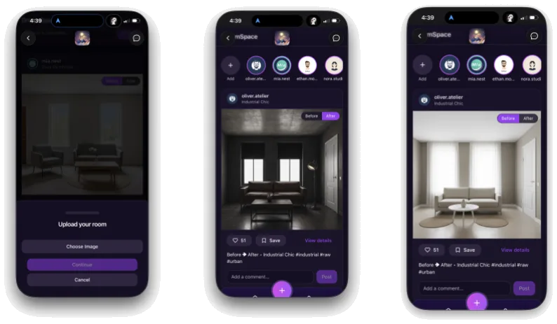 Dreamspace interface